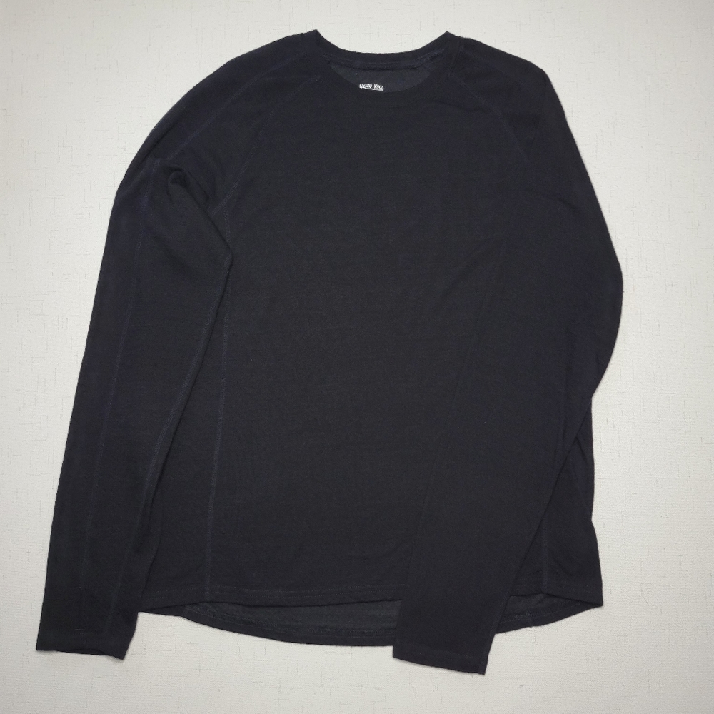 Wicked Wool Merino Wool Crew Neck Long Sleeve Baselayer Shirt